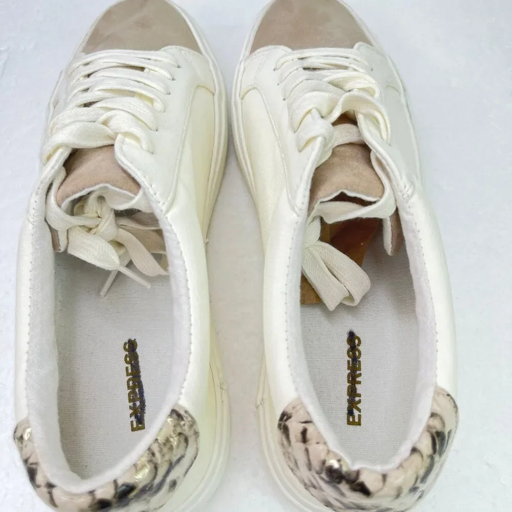 Express Faux Leather Sneakers Women’s Size 9 #700